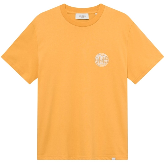 Les Deux Globe t-shirt - Mustard Yellow/Ivory