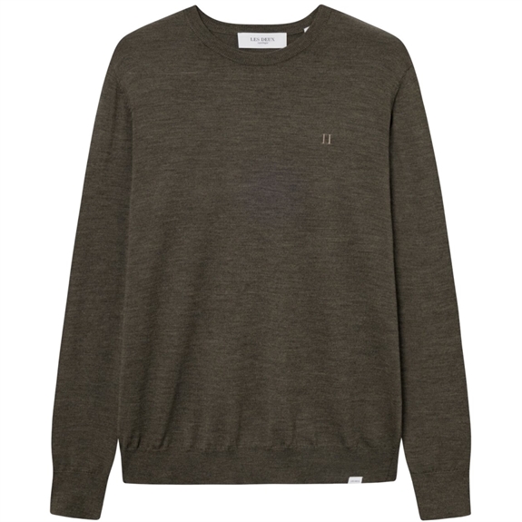 Les Deux Greyson Merino Knit - Olive Night Melange