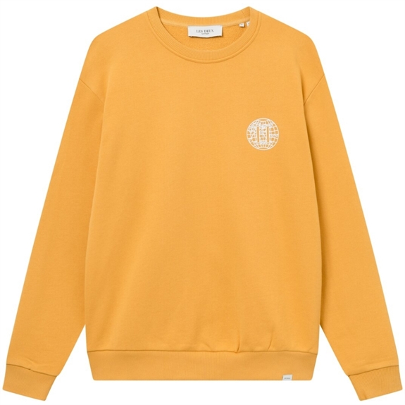 Les Deux Globe sweatshirt - Mustard Yellow/Ivory