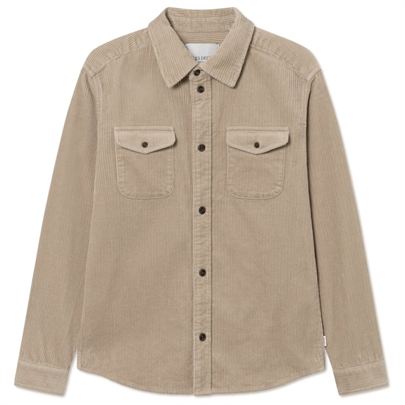 Les Deux Kody Heavy Corduroy Overshirt - Light Desert Sand 