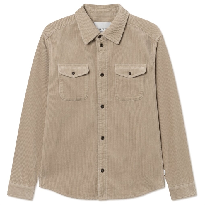 Les Deux Kody Heavy Corduroy Overshirt - Light Desert Sand 