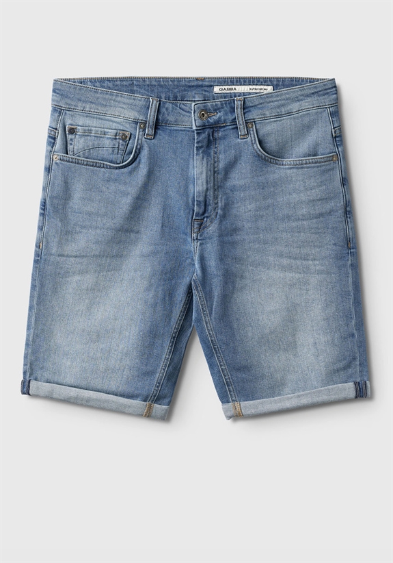 GABBA Markus K4664 Shorts - Lt. Blue Denim