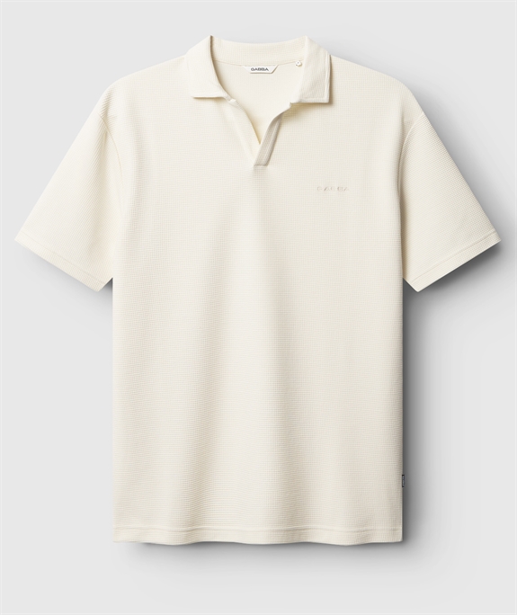 GABBA Lio Waff Polo - Bone White