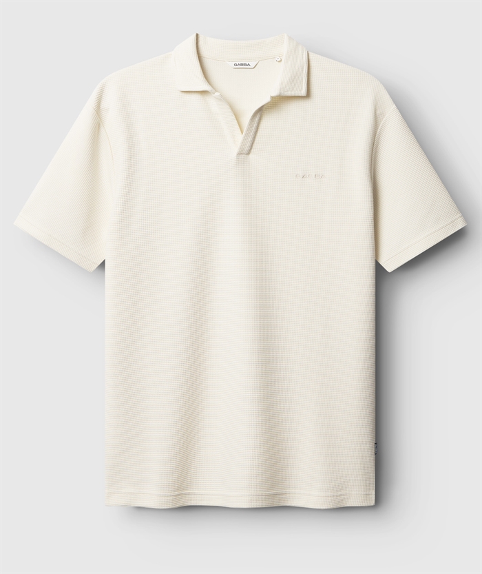 GABBA Lio Waff Polo - Bone White