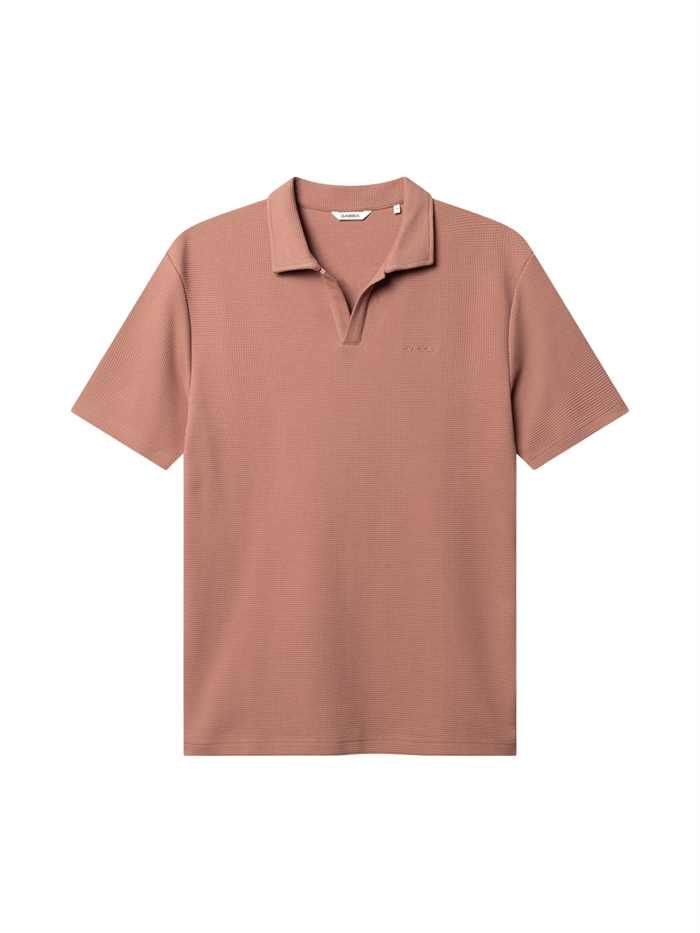 GABBA Lio Waff poloshirt - Wood Pink
