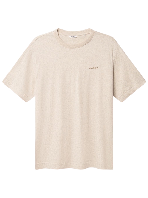 GABBA Dune Melange SS T-shirt - Lt. Sand