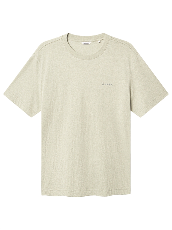 GABBA Dune Melange SS T-shirt - Green Melange