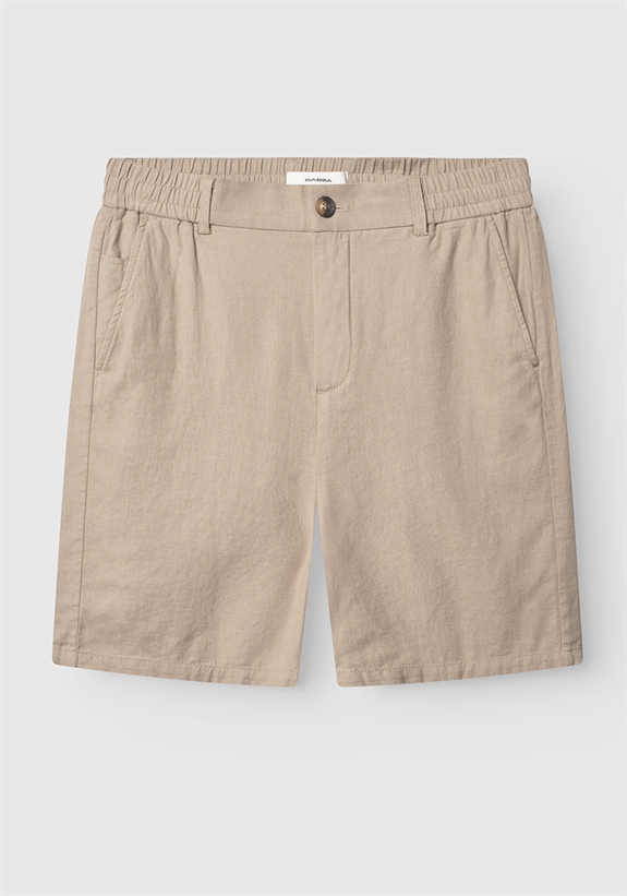GABBA Alfa Lino Linen Shorts - Sand Plaza