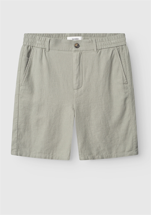 Gabba Alfa Lino Linen Shorts - Light Green