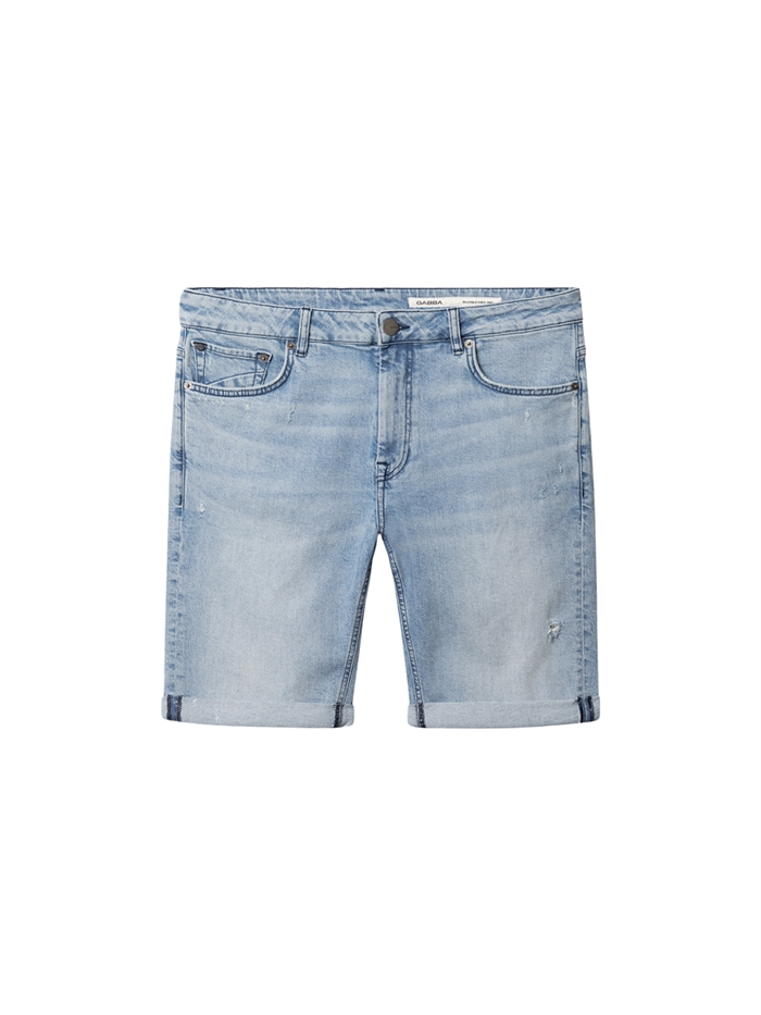 GABBA Markus Derby shorts - Mid Blue Denim