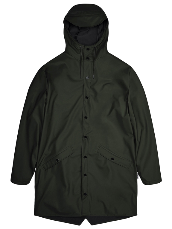 RAINS Long Jacket W3 - Green