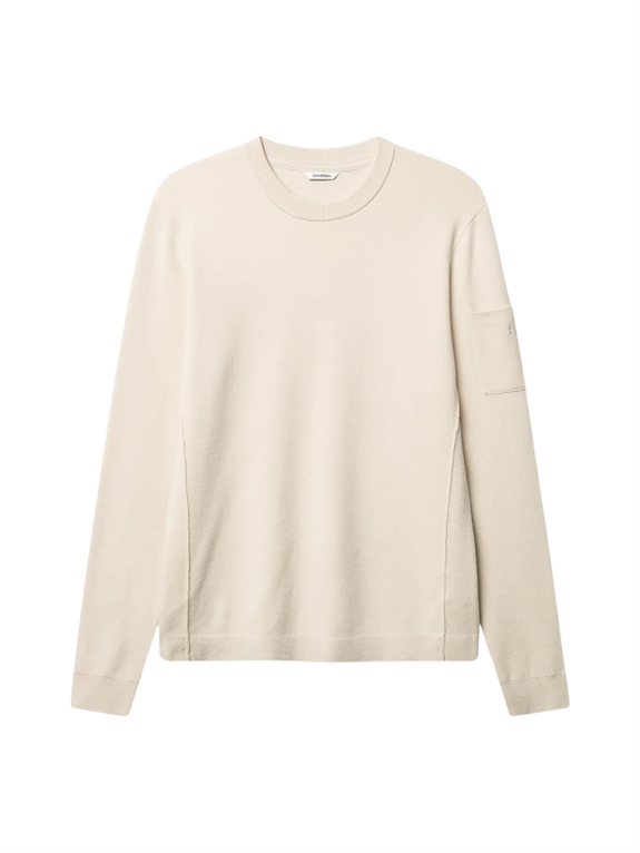 GABBA Adriel O-Neck Lume LS Knit - Birch