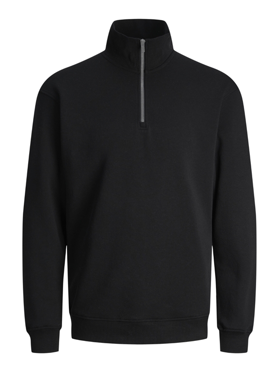 Jack & Jones Bradley Sweat Half Zip - Black