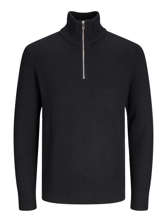 Jack & Jones Perfect knit half zip - Black