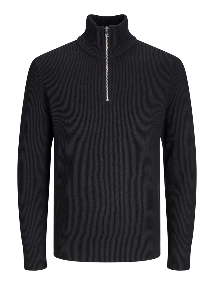 Jack & Jones Perfect knit half zip - Black