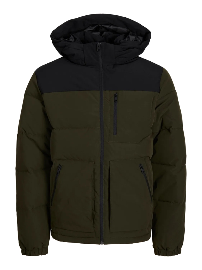 Jack & Jones Otto Puffer Jacket - Rosin/Black Block