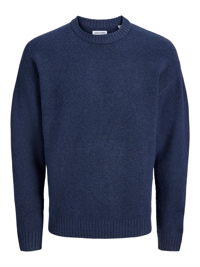 Jack & Jones Soho Ollie Knit Crewneck - Navy Blazer