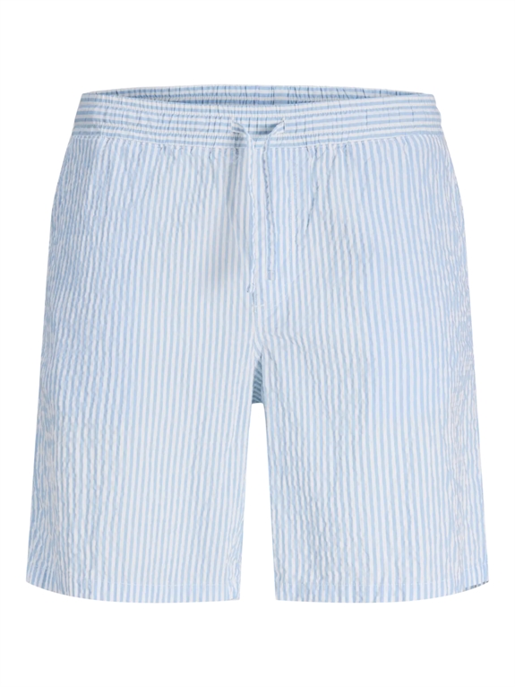Jack & Jones Jaiden Milo seersucker shorts - Blue/Stripes