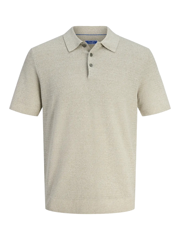 Jack & Jones Jprbluriley knit polo s/s - Mermaid/twist