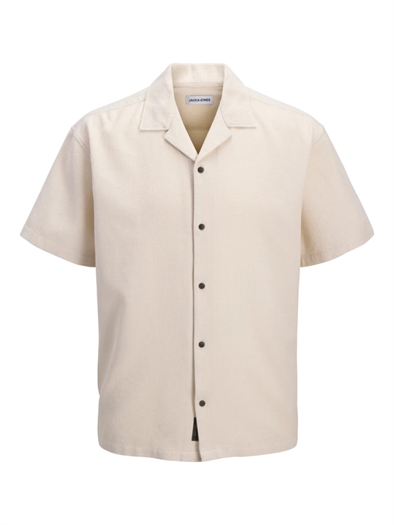 Jack & Jones Global Waffle Resort shirt SS - Moonbeam