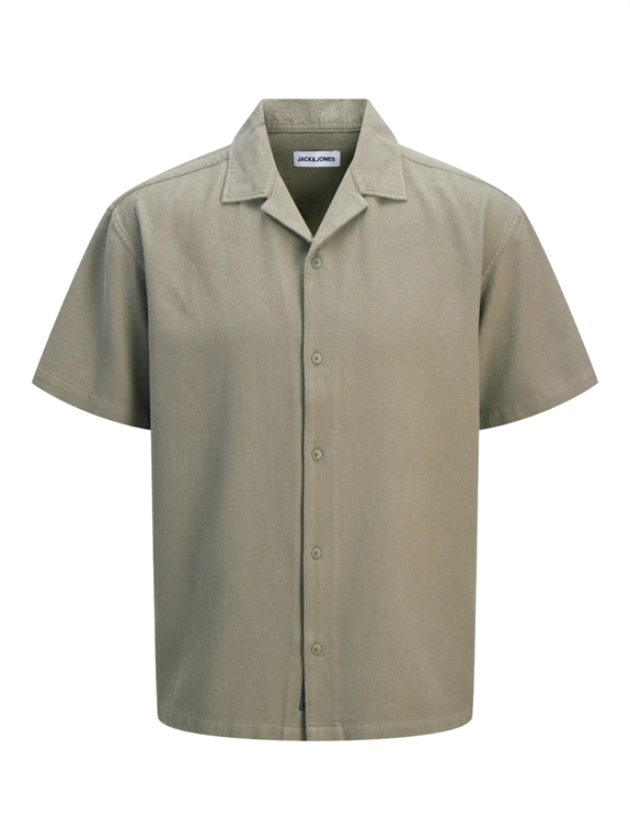 Jack & Jones Global Waffle Resort shirt SS - Vetiver