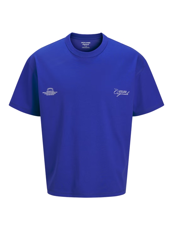 Jack & Jones Sanremo Typo Tee SS Crewneck - Bluing
