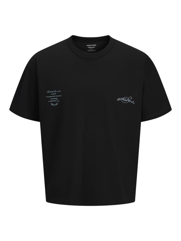 Jack & Jones Sanremo Typo Tee SS Crewneck - Black