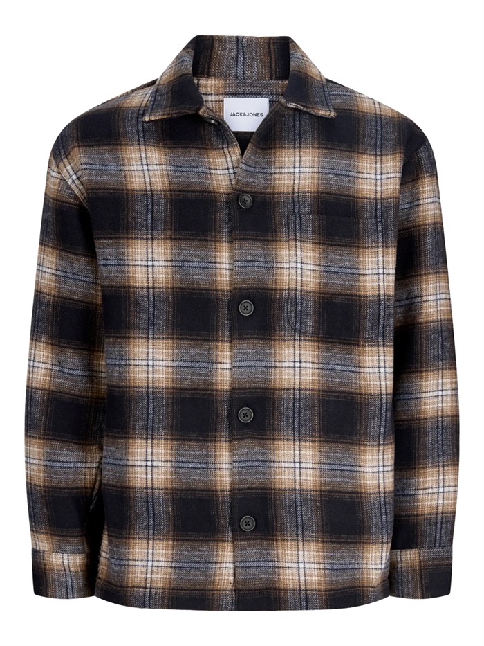 Jack & Jones Soho Ollie Overshirt LS - Navy Blazer/Check