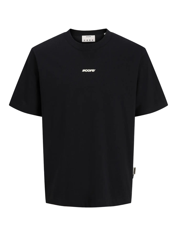 Jack & Jones Club Back Script Tee SS - Black