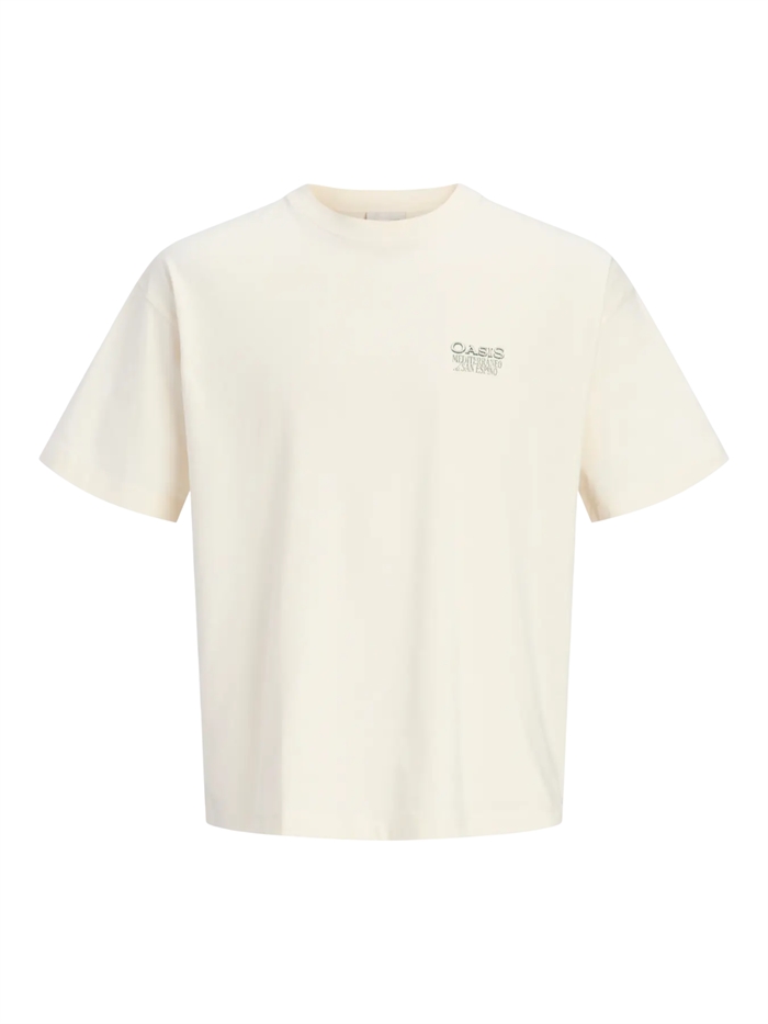 Jack & Jones Atocha Sketch Back Tee SS - Antique White
