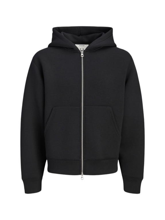 Jack & Jones Colegacy Sweat Scuba Zip Hoodie - Black