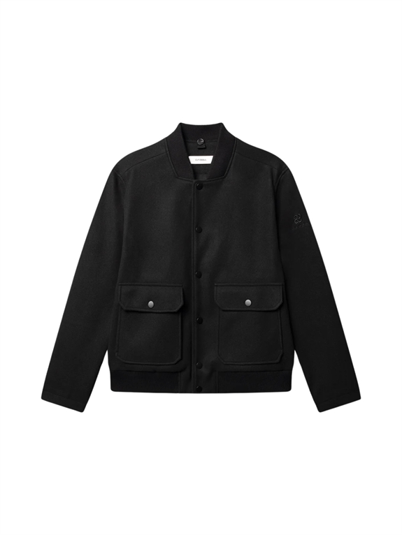 GABBA Matheo Plain Bomber Jacket - Black