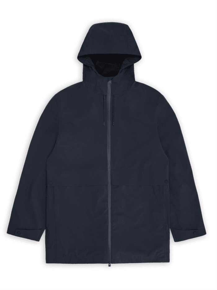 RAINS Suva Hardshell Long Jacket W3 - Navy