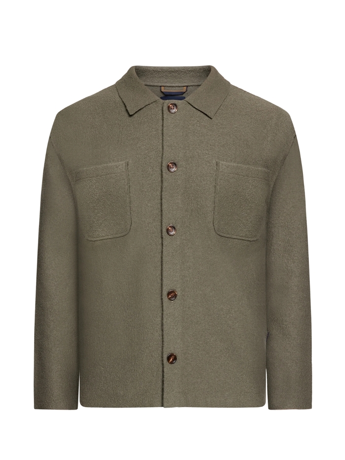 Signal AaronSi Knit Overshirt - Smokey Olive