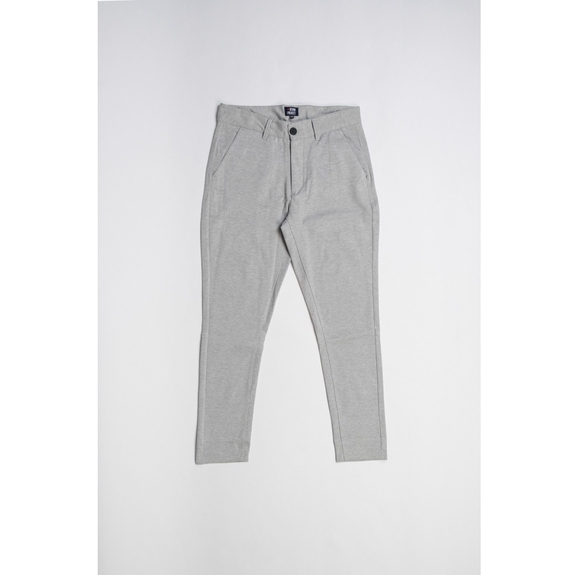 Denim Project Ponte Roma plain pants - Light grey melange