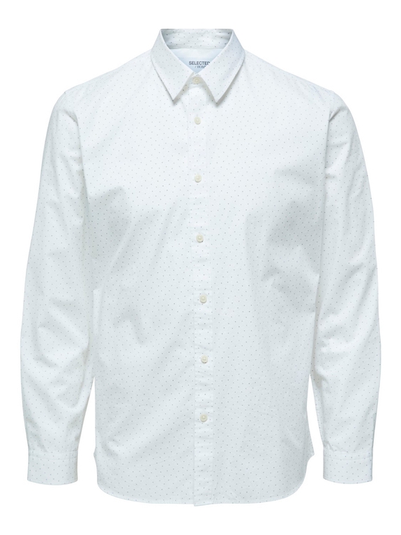 Selected Slim Marcel Shirt LS - White/AOP