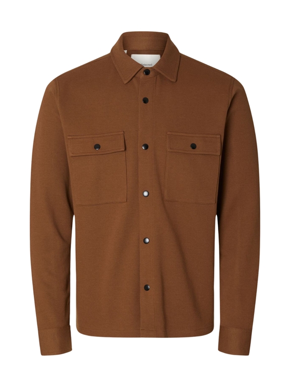 Selected Jackie Sweat Overshirt Jacket - Toffee