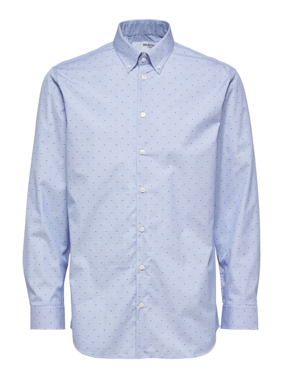 Selected Reg Lincoln Shirt LS Button Down - Skyway/Stripes