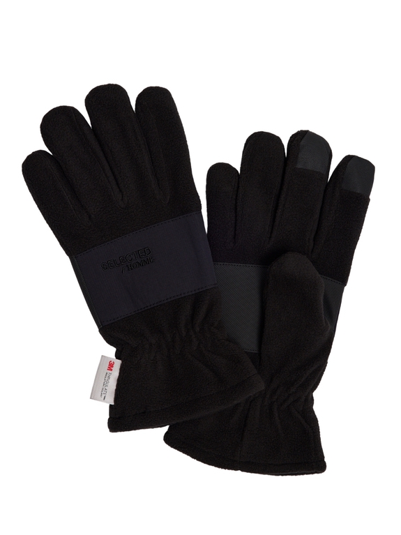 Selected Fleet Gloves - Black