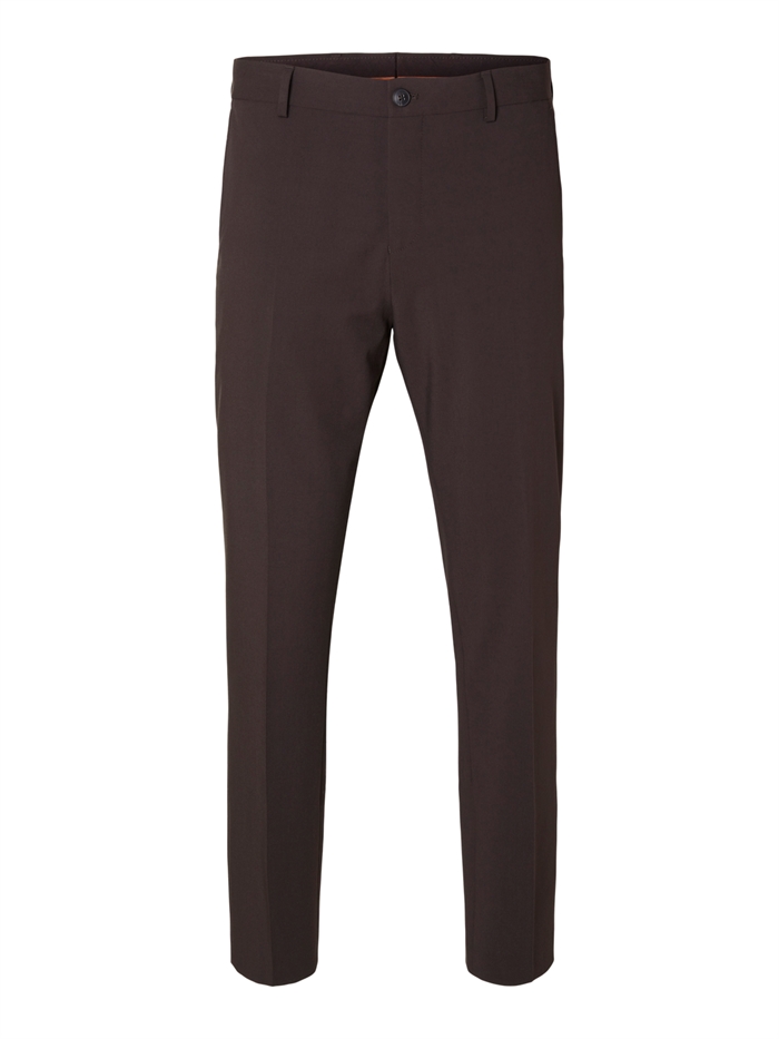 Selected Slim Liam Trousers Flex - Chocolate Torte