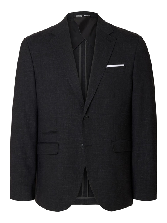 Selected Slim Oasis Linen Blazer - Black