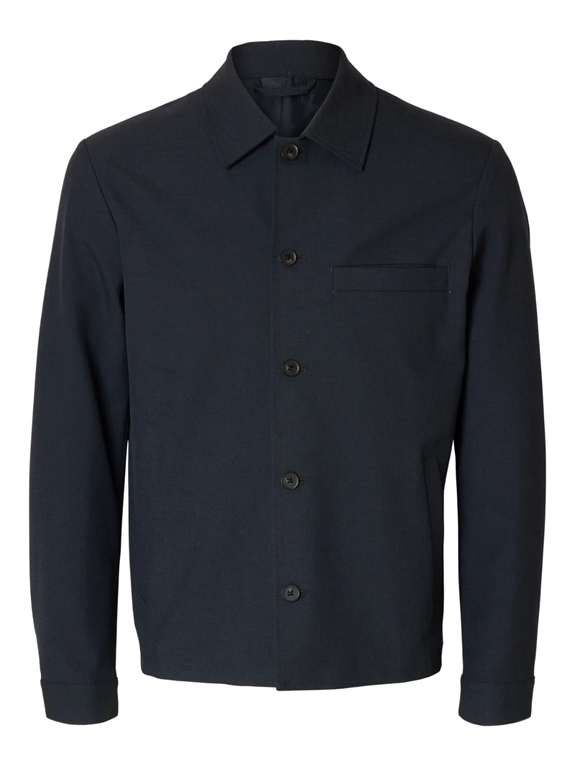 Selected Reg Robert Overshirt - Dark Sapphire