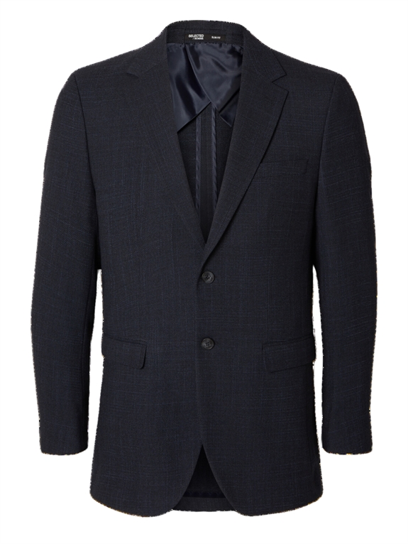 Selected Slim Oasis Winter Blazer - Dark Blue