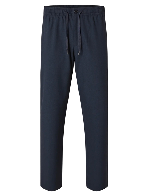 Selected Straight Robert String Pant - Dark Sapphire