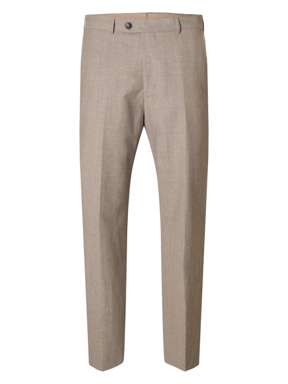 Selected Reg Tyler Wool Blend Trouser - Oatmeal