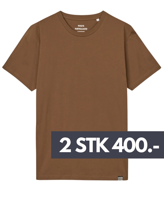 Mads Nørgaard Fine Jersey Thor Tee - Cocoa