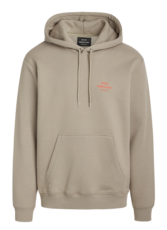 Mads Nørgaard Standard Hoodie Logo Sweat - Vintage Khaki