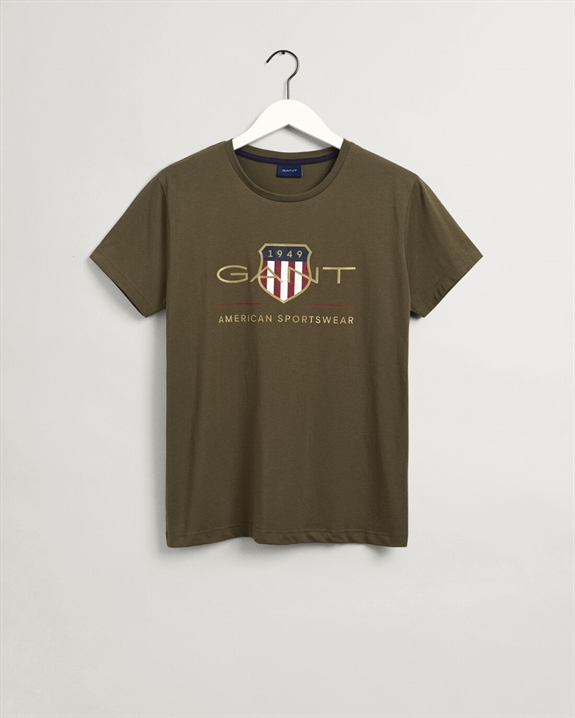 GANT Archive Shield SS T-shirt - Racing Green