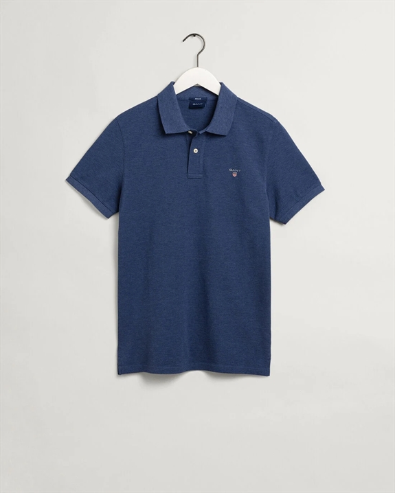 GANT Original Pique SS Rugger Poloshirt - Marine Melange