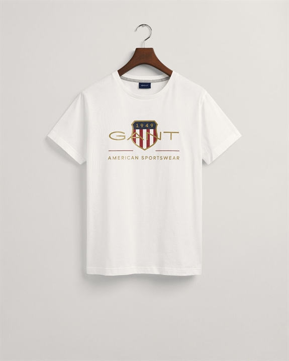 GANT Archive Shield SS T-shirt - White